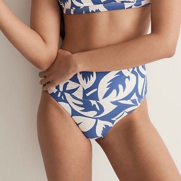 Madewell Second Wave Balconette Bikini Bottom in Tropicale Floral X-Small - Picture 1 of 7